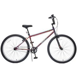 26 Inch Freestyle Bike For Teens, Steel Frame Single-Speed Bicycle With 2 Pegs , Front Caliper Brake And Rear V Brake, Bicycle For Boys And Girls (Option: Defaulttitle)